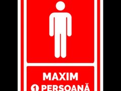 indicator pentru maxim 1 persoana
