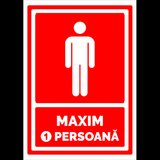 indicator pentru maxim 1 persoana